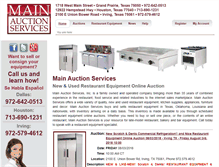 Tablet Screenshot of mainauctionservices.com